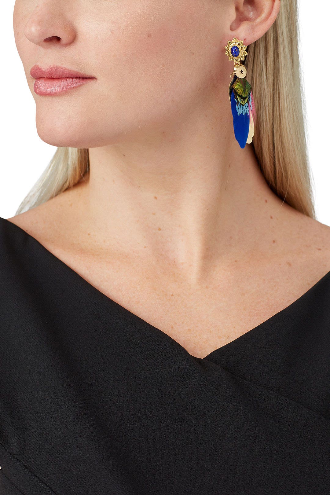 Bo Sao 2 Plumes Earrings by Gas Bijoux 0