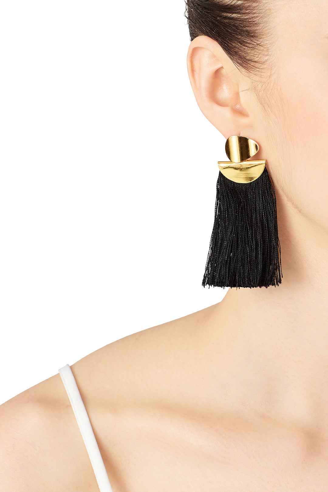 Black Crater Earrings by Lizzie Fortunato 1