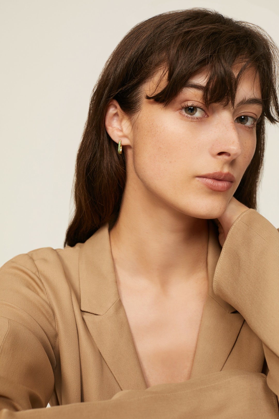 Pave Chain Link Earrings by Luv Aj 0