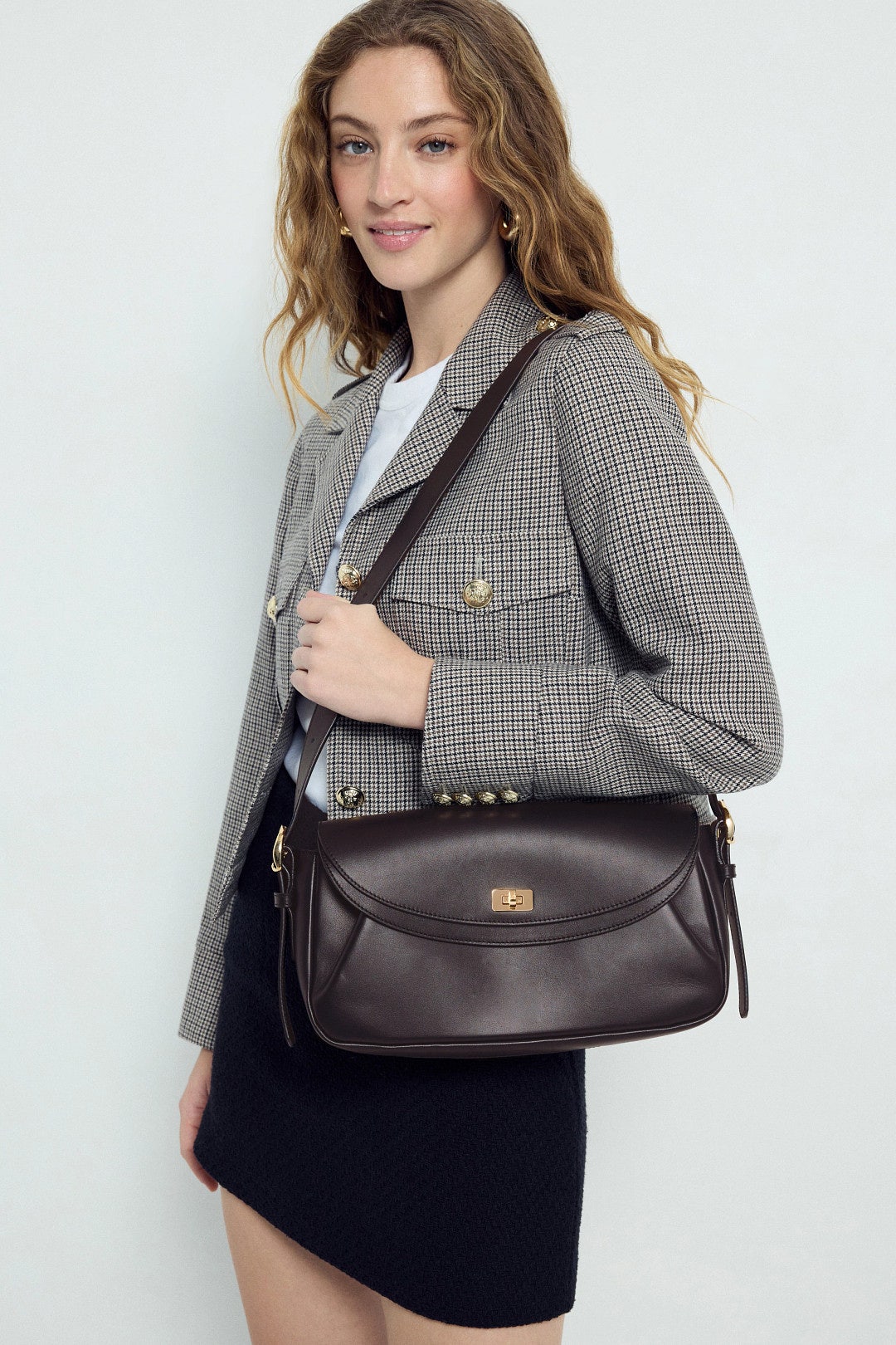 Mambo Leather Crossbody Bag by Sandro 1