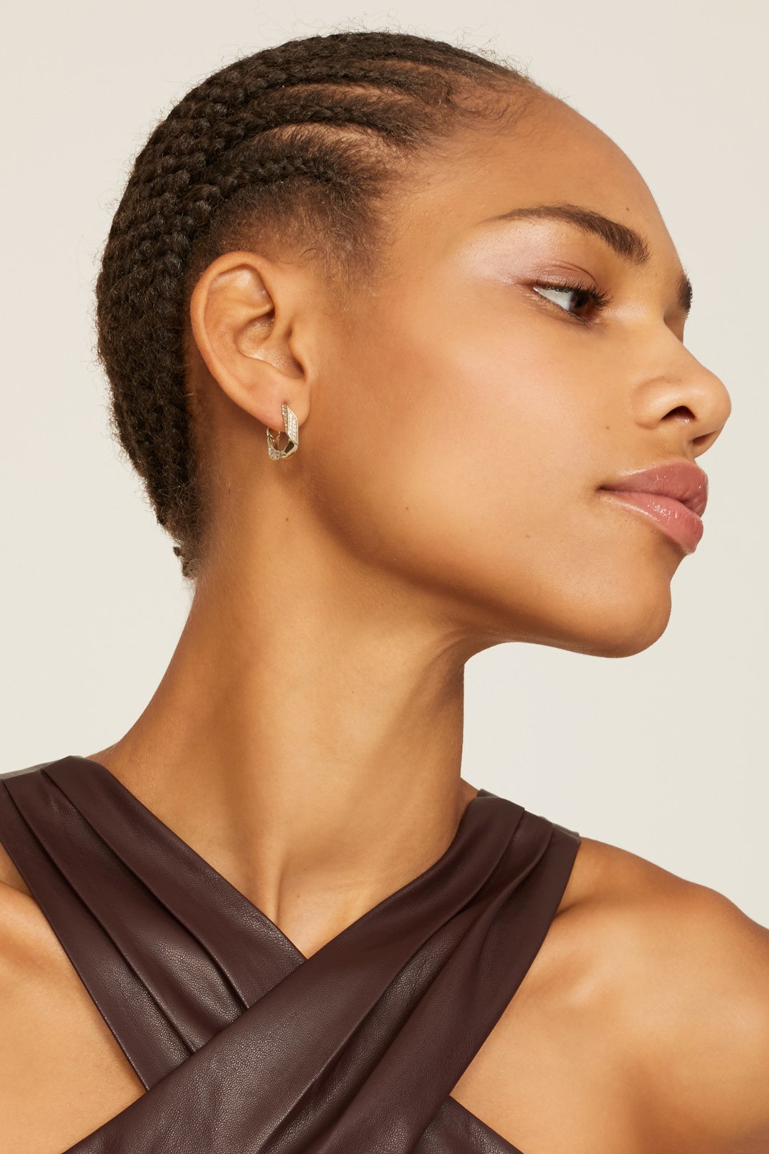 Pavé Cuban Link Hoops by Luv Aj 0