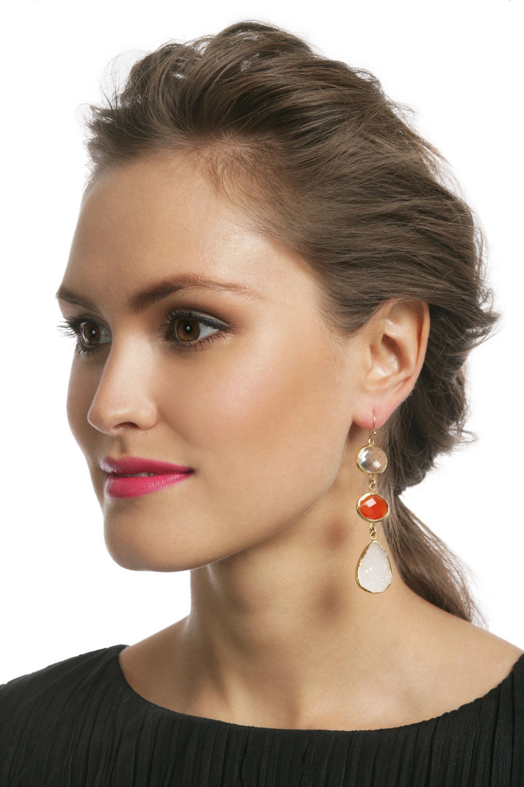 Creamsicle Druzy Drop Earrings by Margaret Elizabeth 2