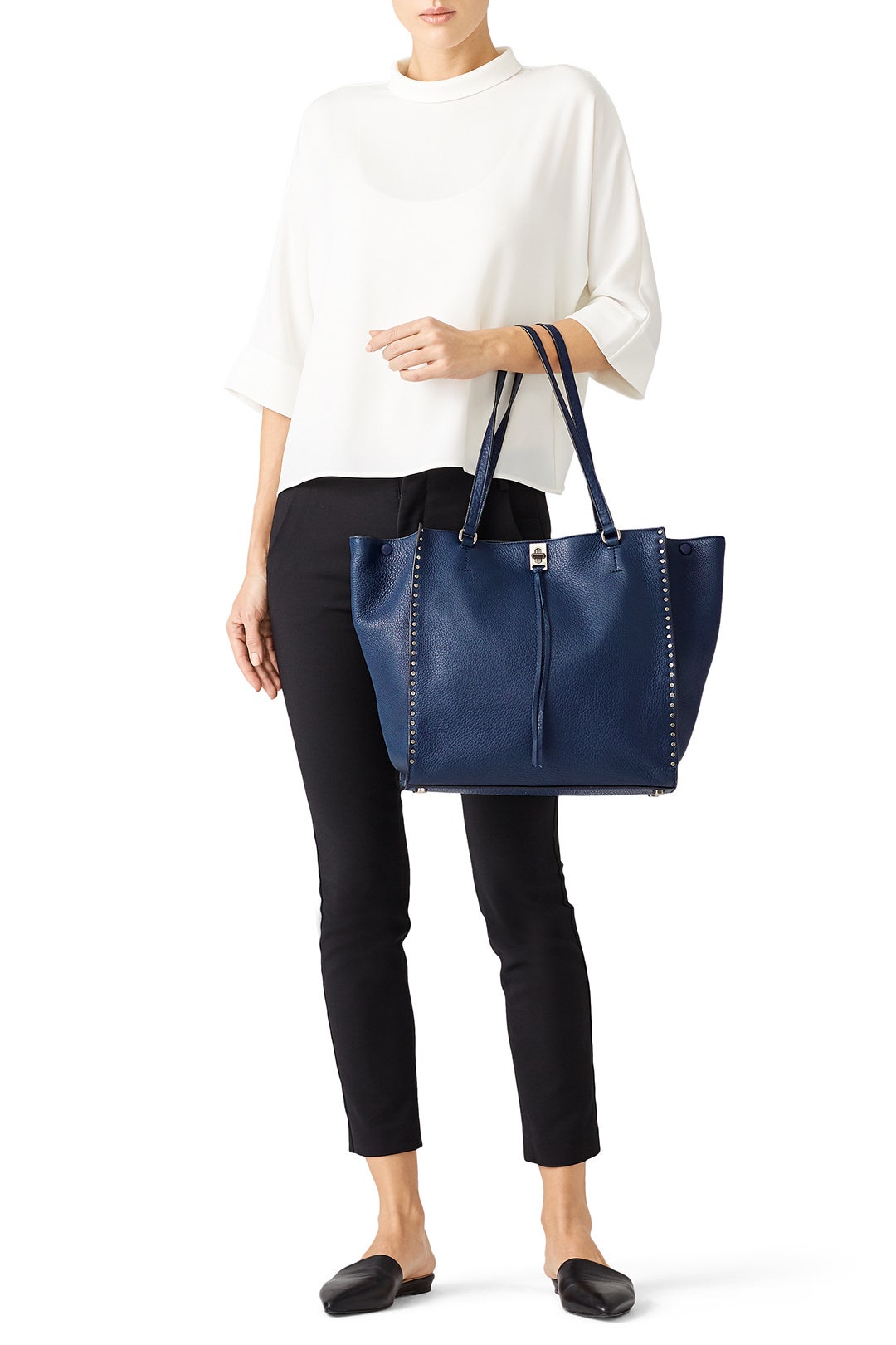 Navy Darren Tote by Rebecca Minkoff Accessories 1