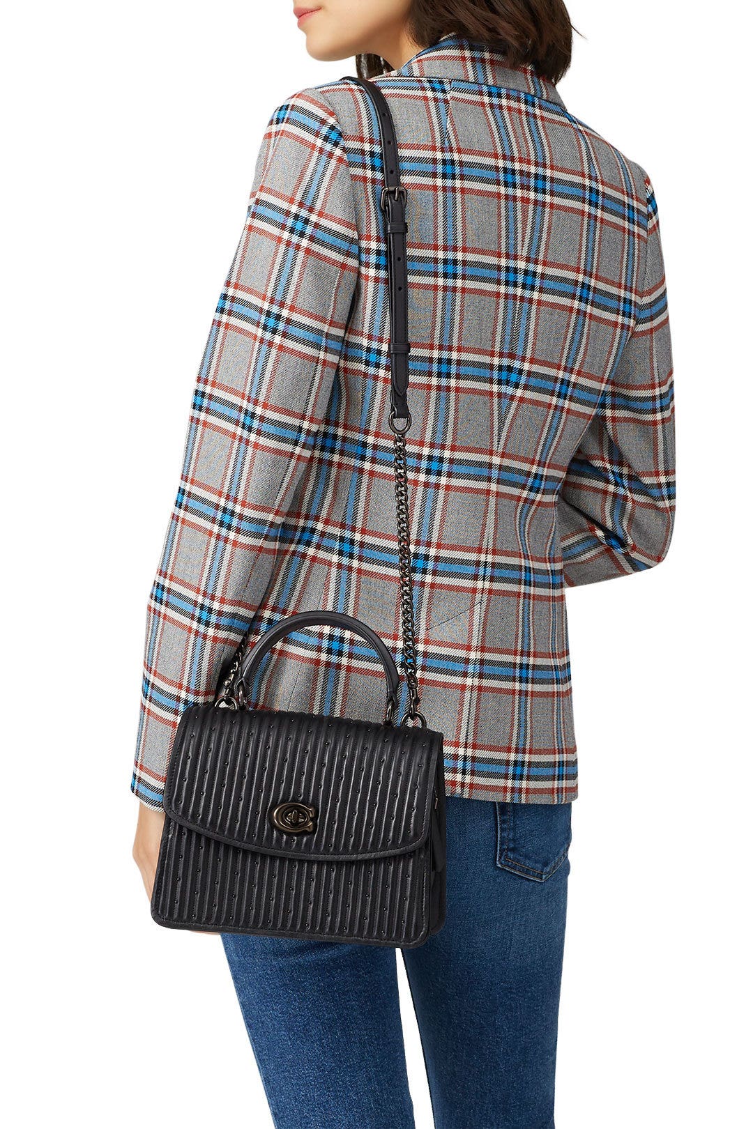 Black Parker Top Handle Bag by Coach Handbags 1