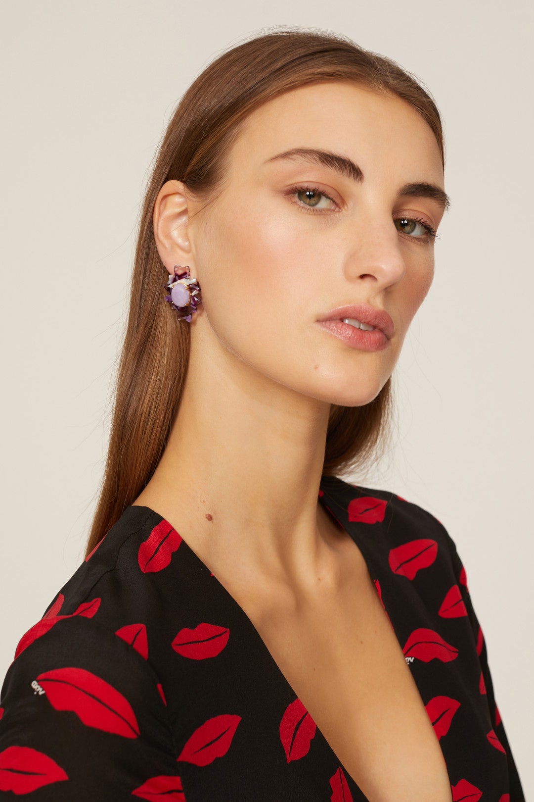 Sante Fe Stone Button Earrings by Lele Sadoughi 2