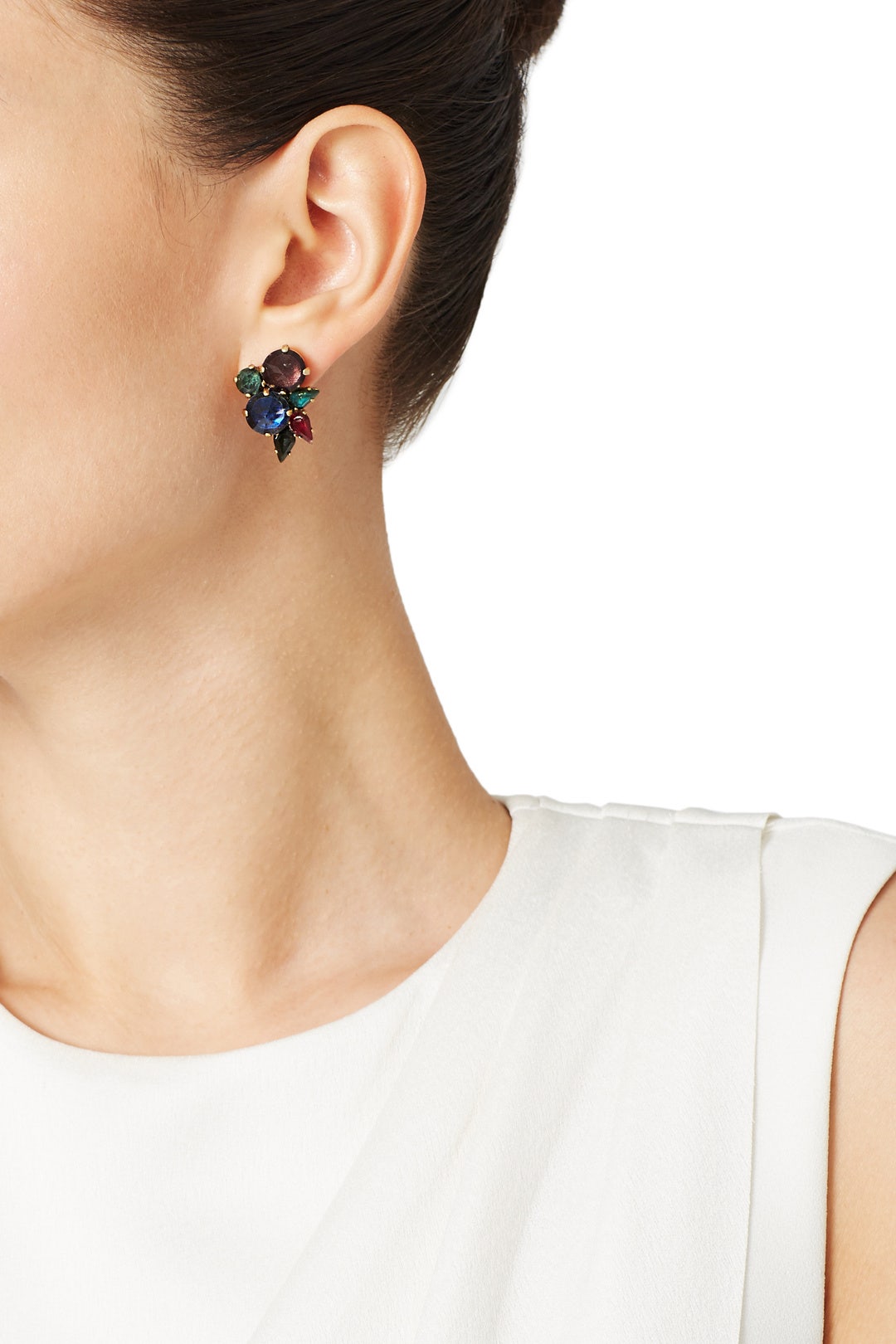 Hyperdrive Jewel Tone Stud by Erickson Beamon 2