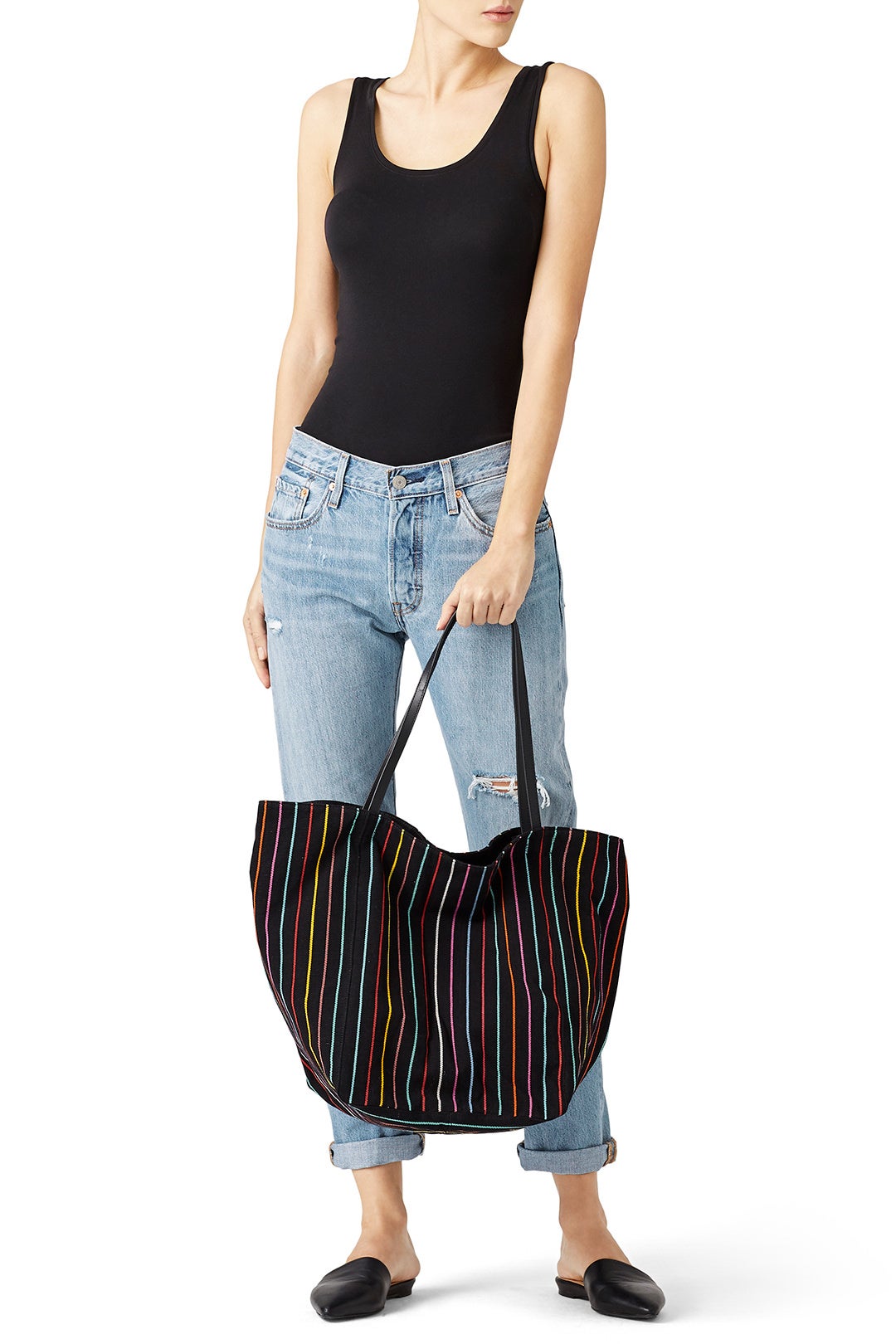 Stripe Teller Tote by Elizabeth and James Accessories 2