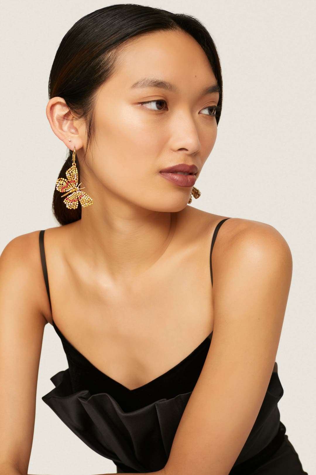 Butterfly Pendant Earrings by Oscar de la Renta Rent the Runway
