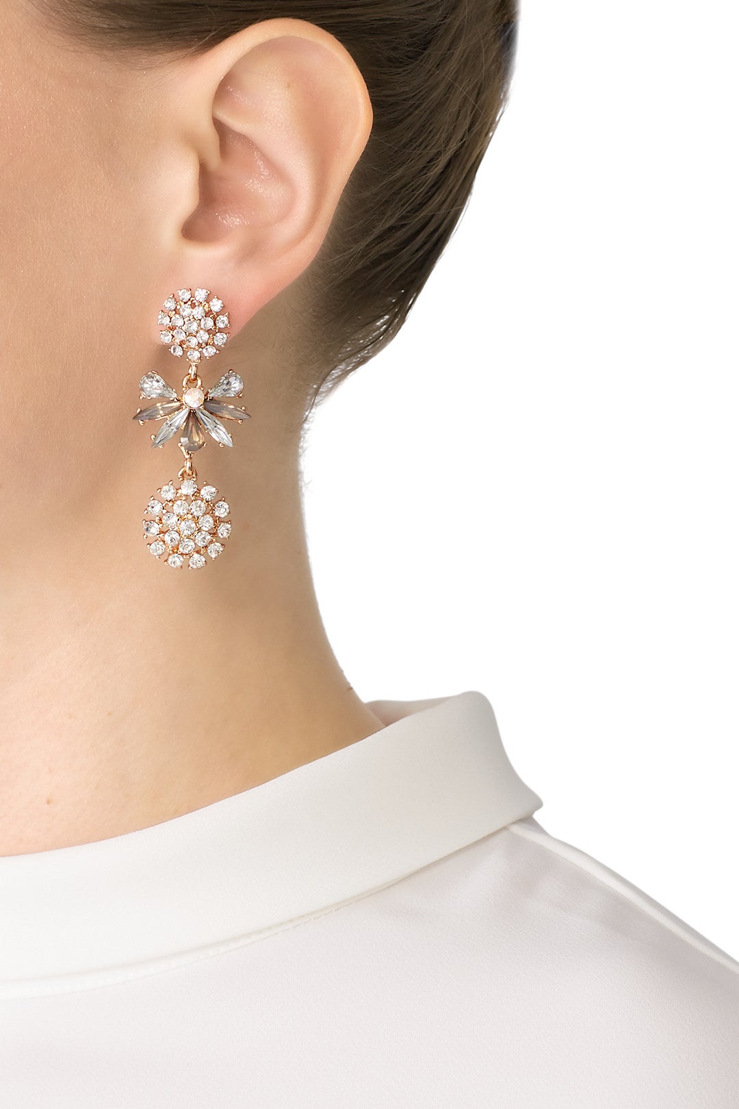 Luminous Crystal Earrings by Slate & Willow Accessories 0