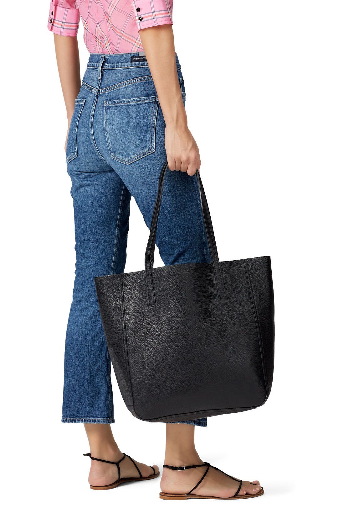 Black Medium Shopper Tote by Shinola 1