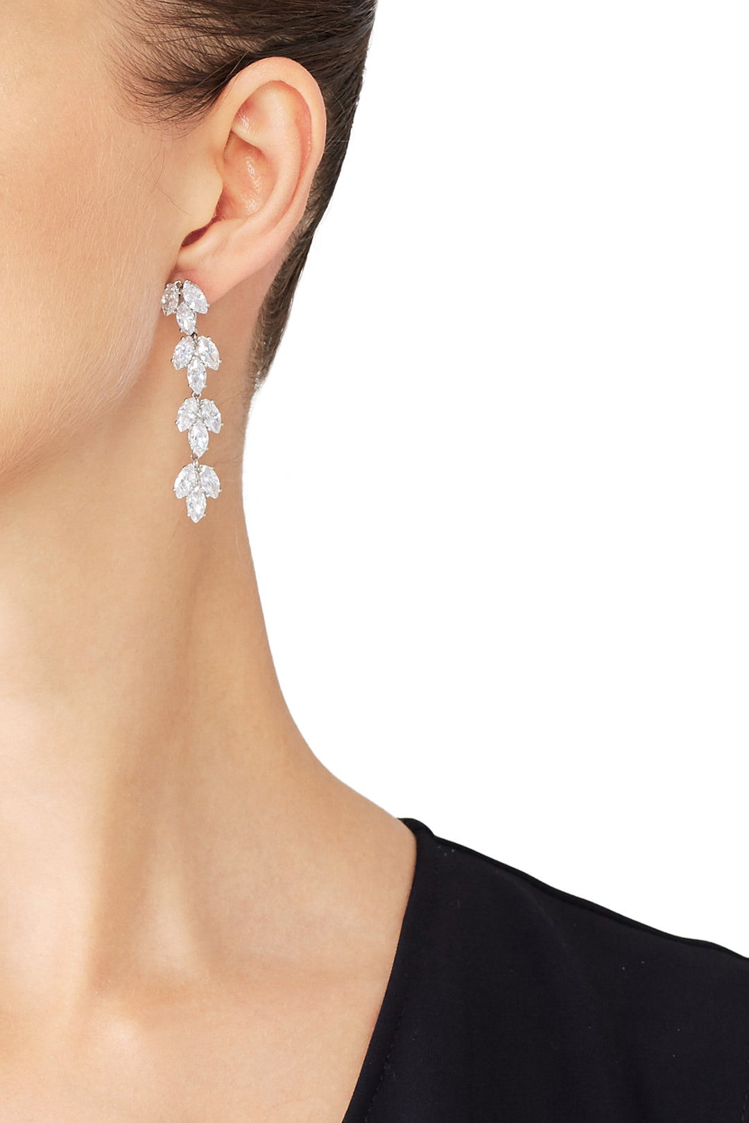 Crystal Leaf Drops by Slate & Willow Accessories 2