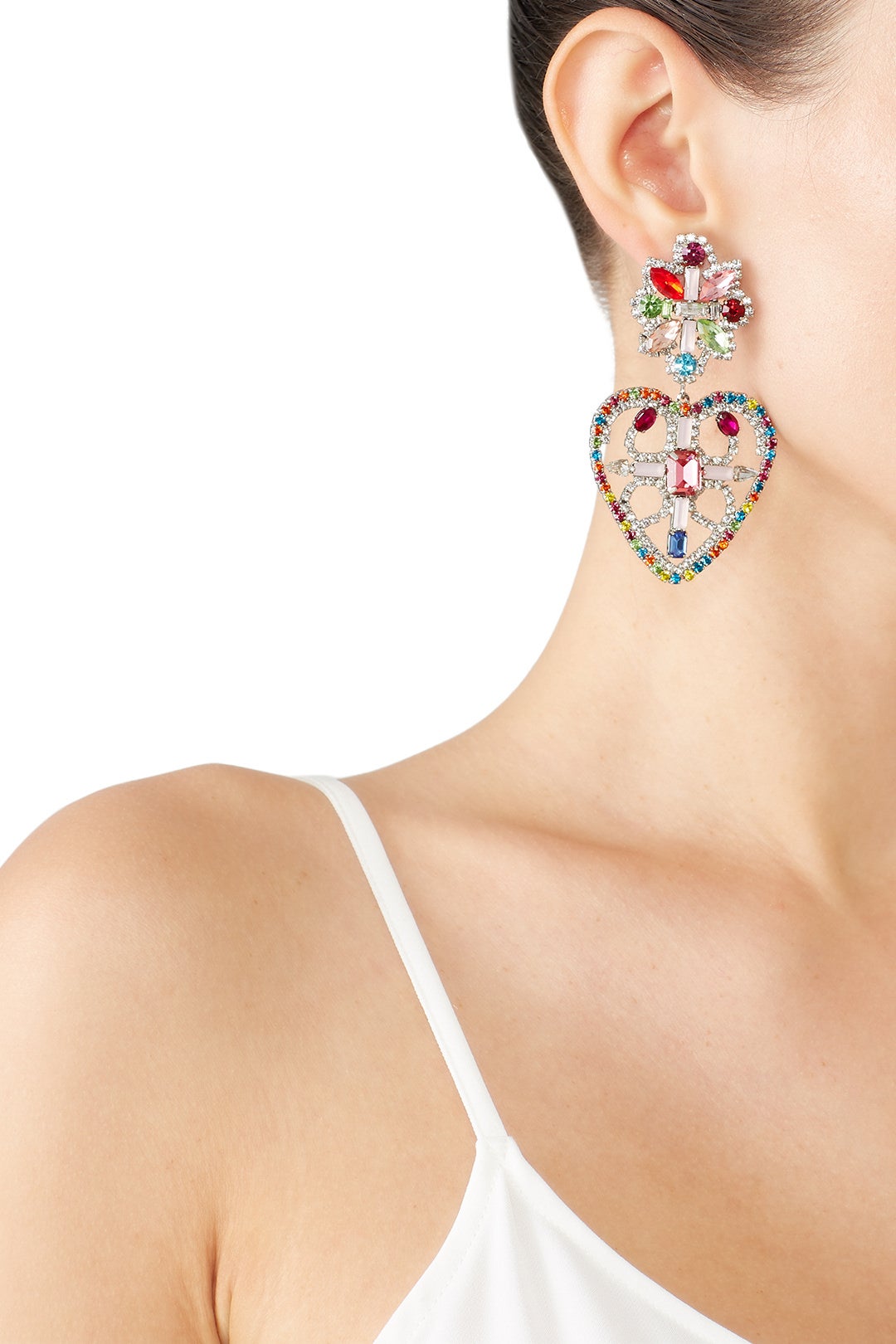 Camellias Heart Earrings by Dannijo 0