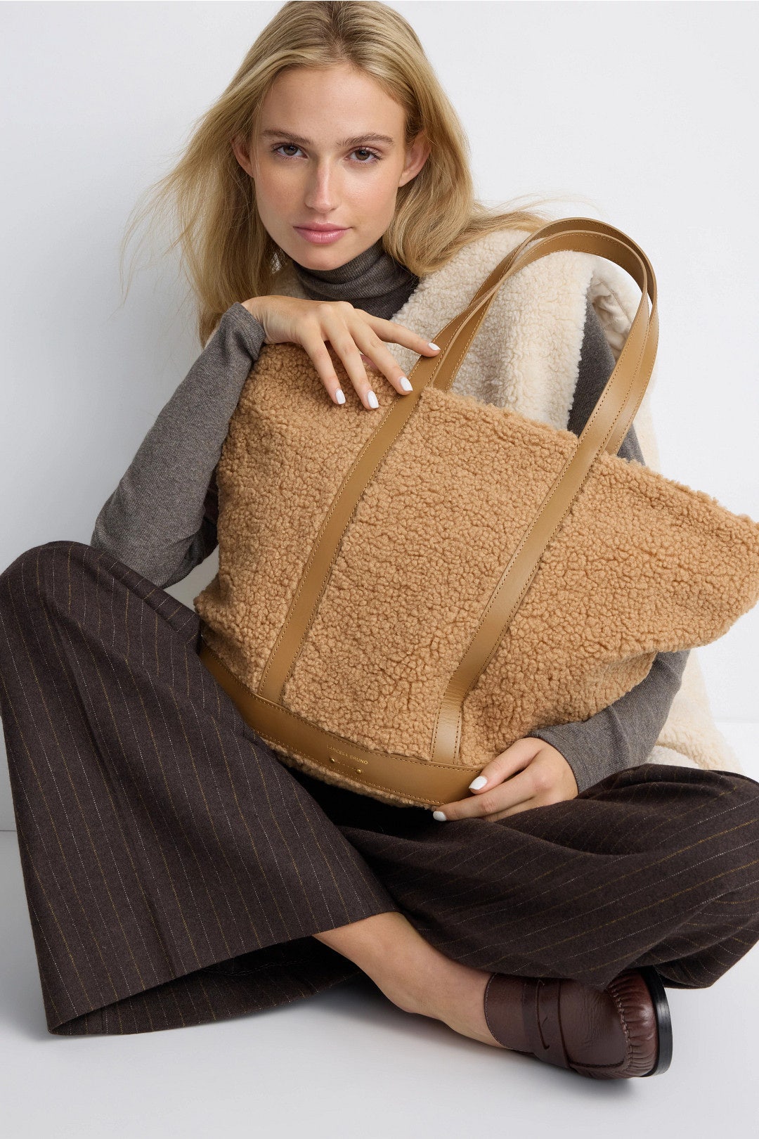 Cabas Large Faux Shearling Tote by Vanessa Bruno Accessories 1