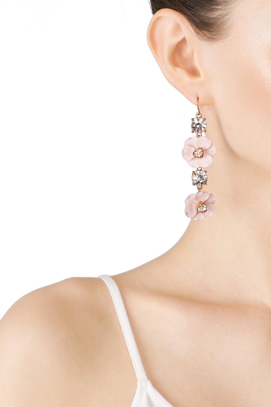 Blush Flowers Earrings by Slate & Willow Accessories 0