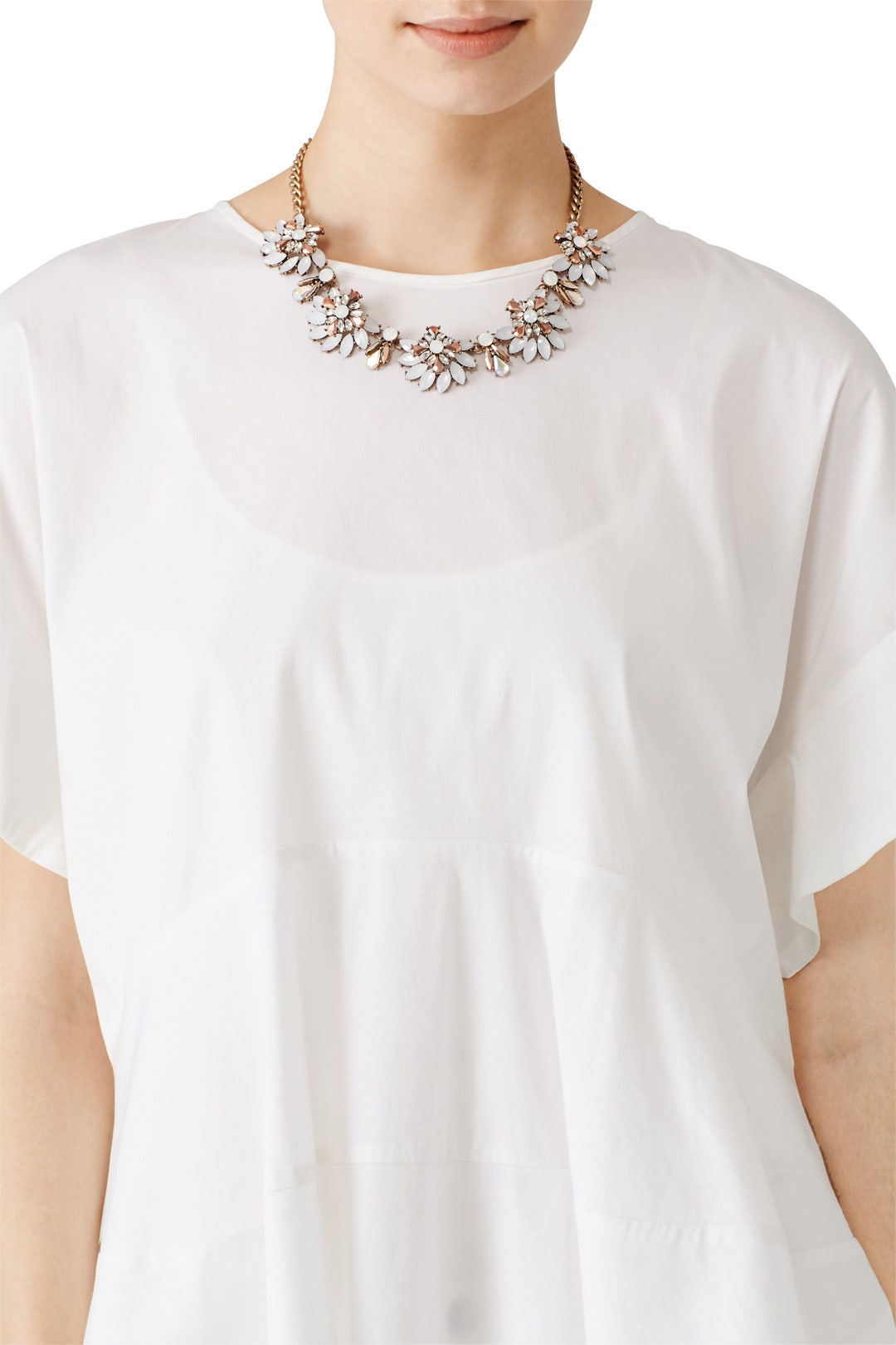 Iridescent Crystal Bloom Necklace by Slate & Willow Accessories 2