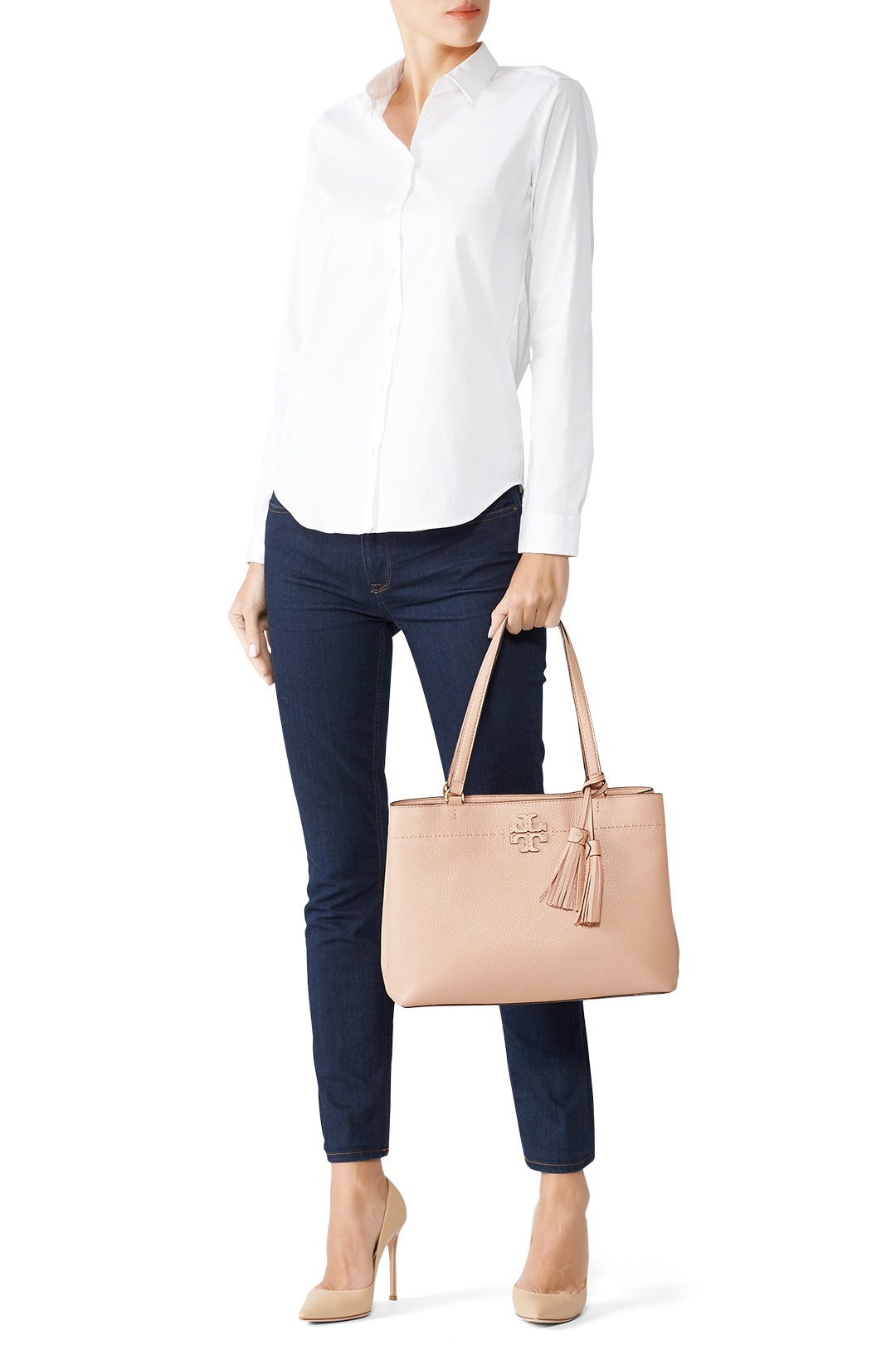 Sand McGraw Compartment Tote by Tory Burch Accessories 2