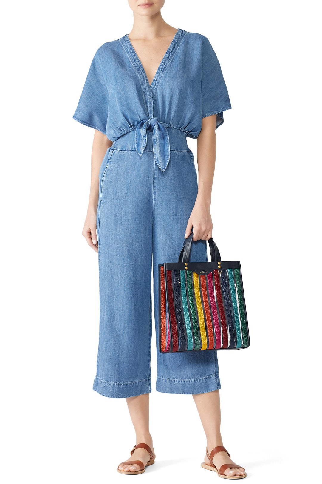 Clear Multi Stripes Tote by Anya Hindmarch 1