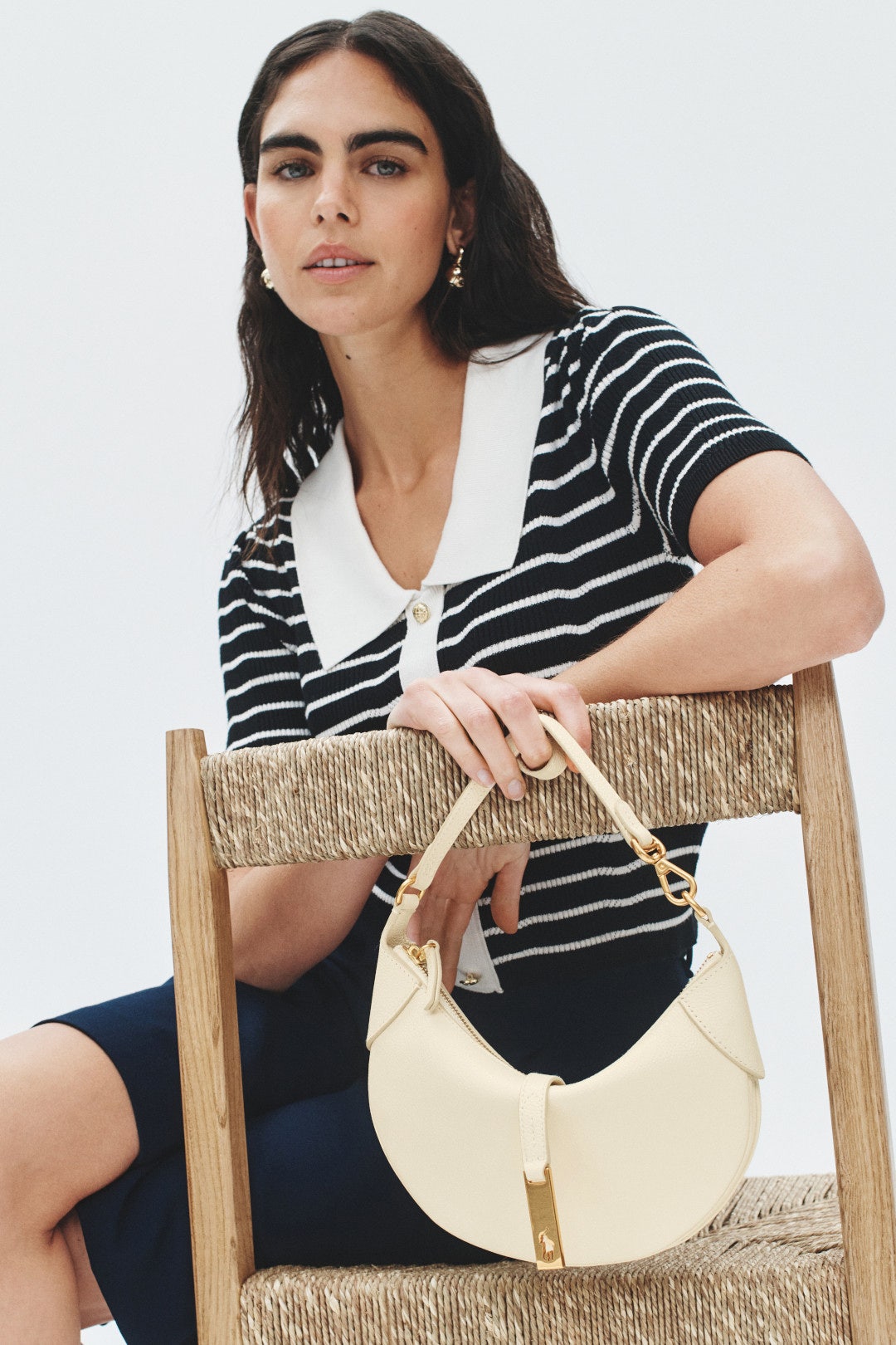 Ivory Polo ID Mini Shoulder Bag by Polo Ralph Lauren Accessories 1