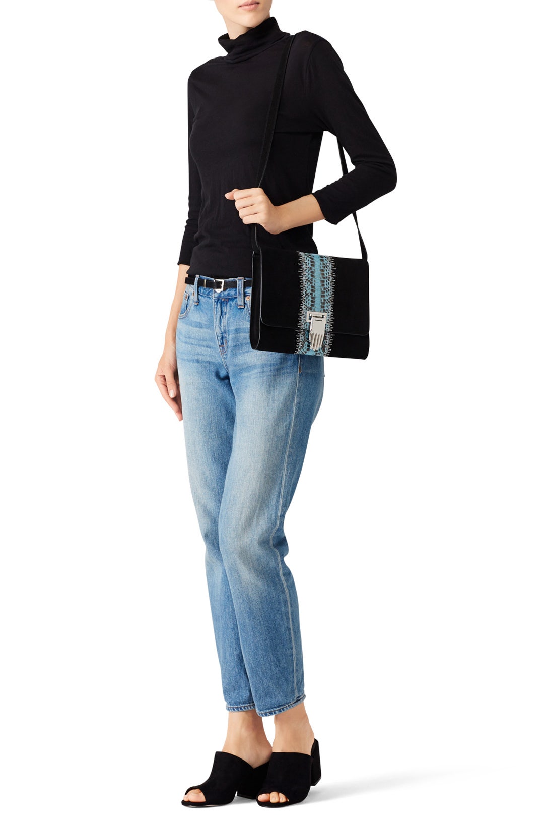 Patchwork Nokki Clutch by Opening Ceremony Accessories 1