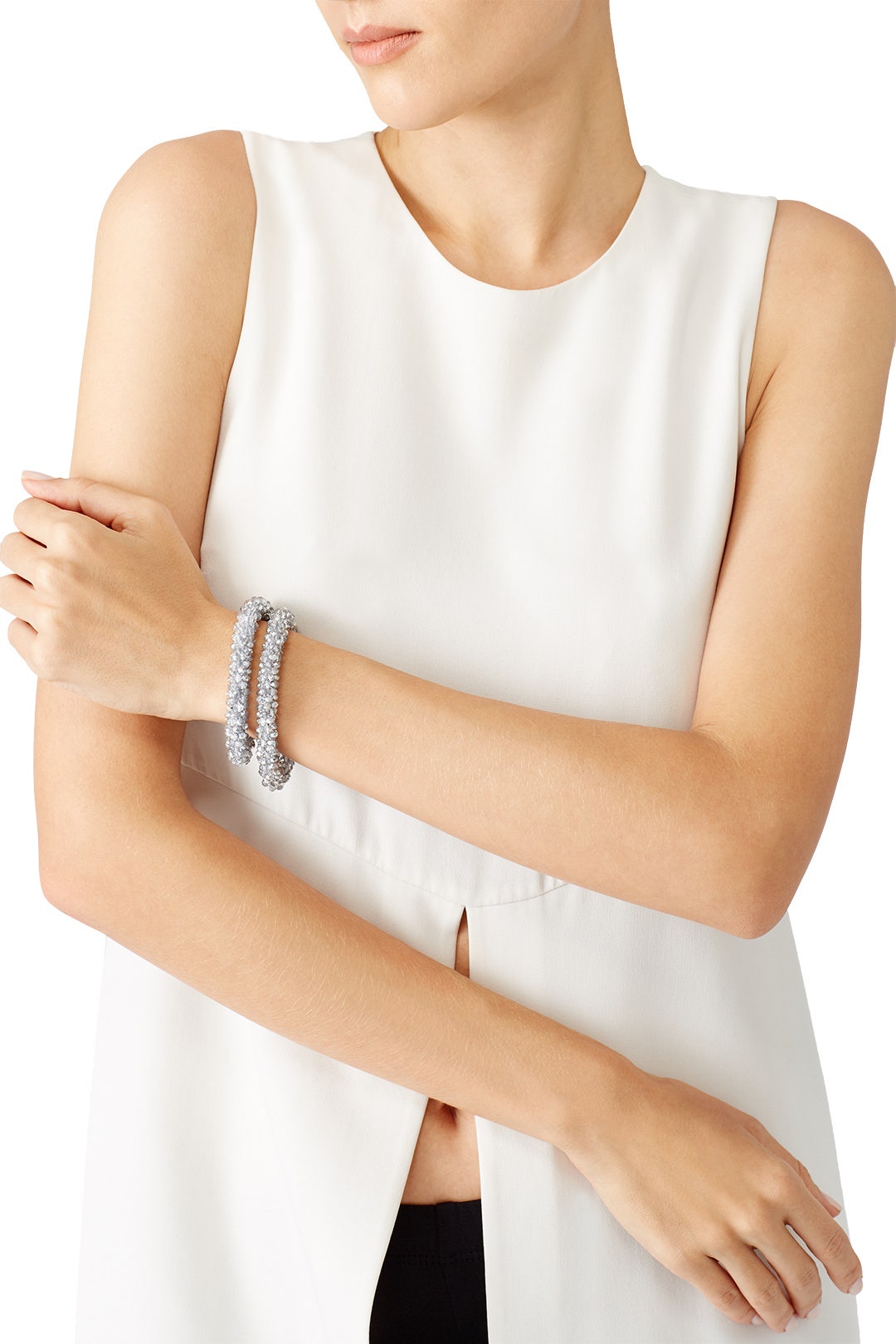 Silver Stretch Bracelets by RJ Graziano 2