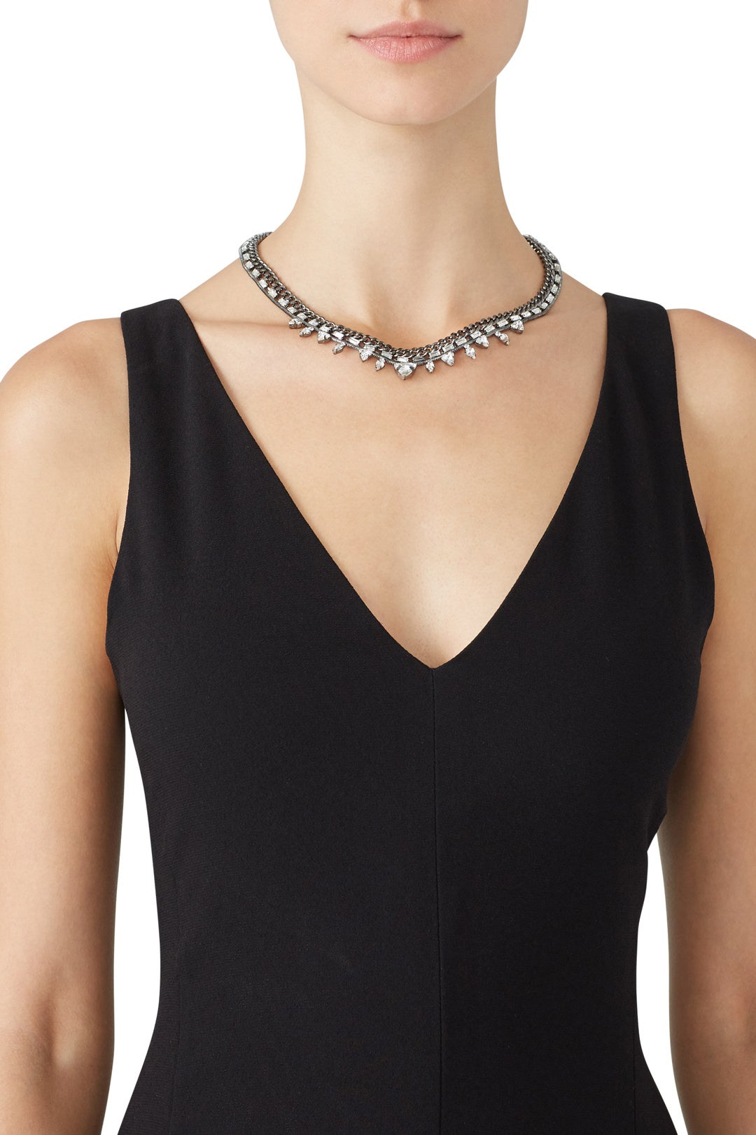 Crystal Triangle Necklace by Slate & Willow Accessories 2