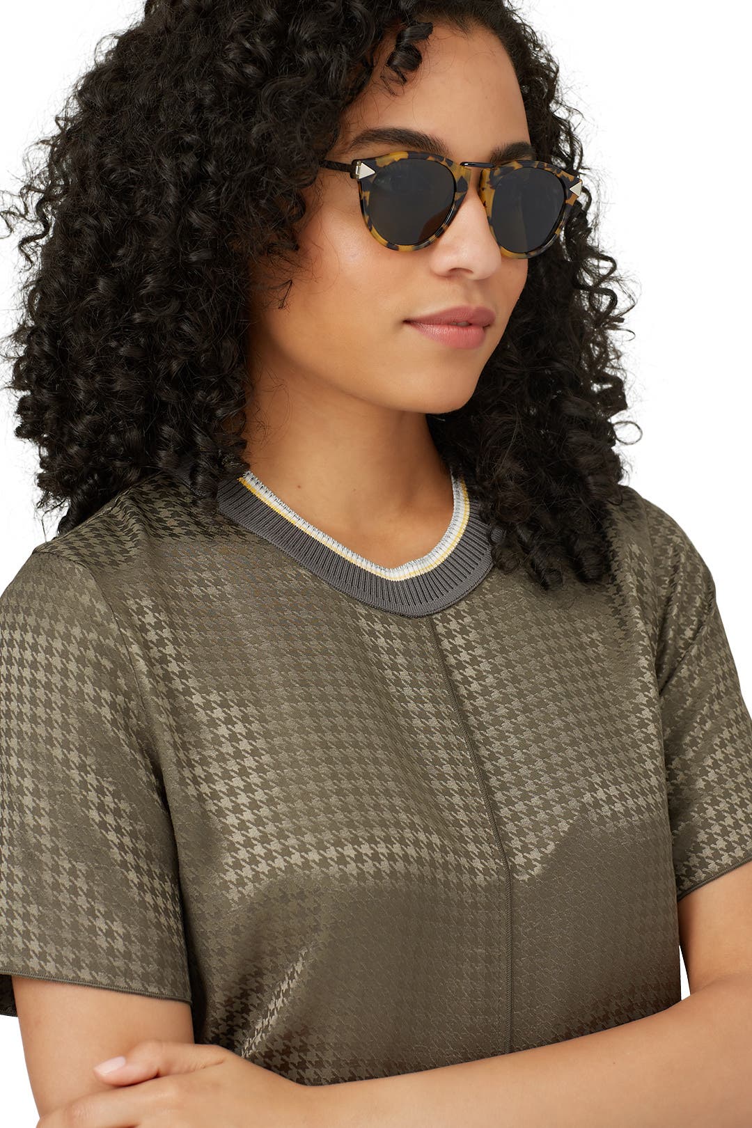 Crazy Tort Helter Skelter Sunglasses by Karen Walker | Rent the Runway