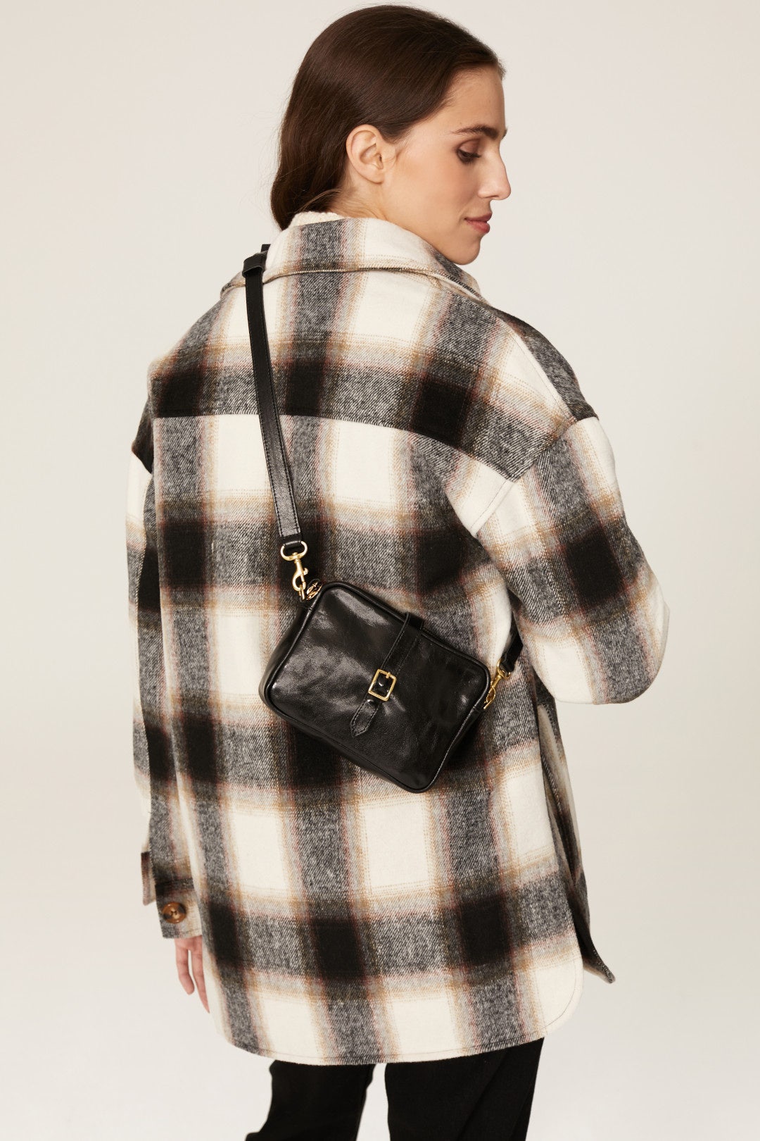 Black Gigi Convertible Leather Bag by Clare V. 2