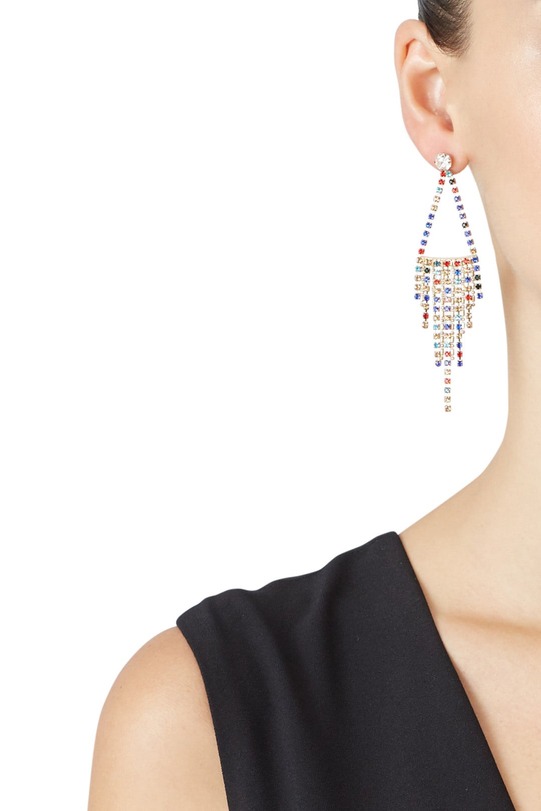 Rainbow Fringe Earrings by Slate & Willow Accessories 2