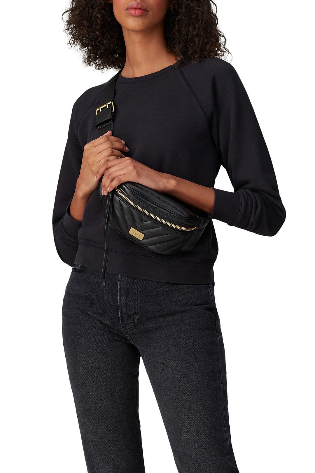 Black Justine Bumbag by AllSaints 1