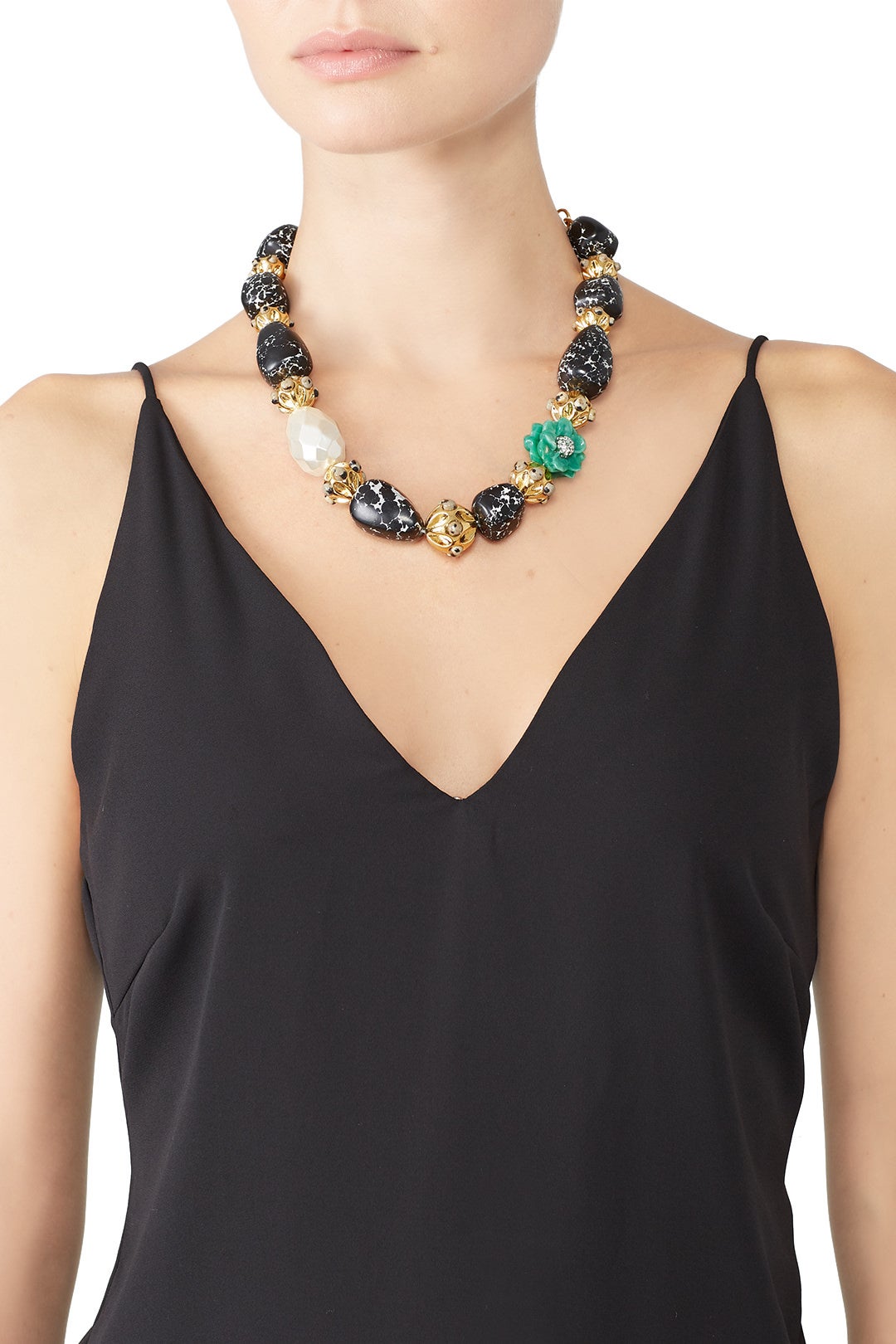 Keepsake Stone Necklace by Lele Sadoughi 2