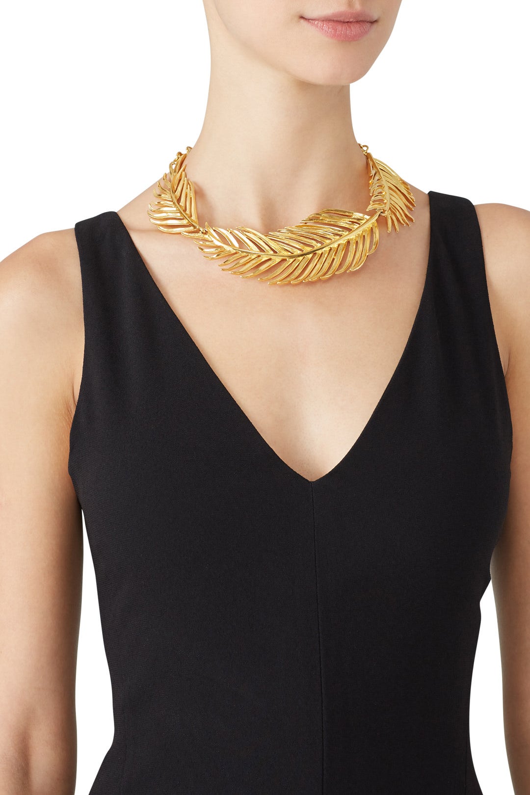Palm Leaf Necklace by Oscar de la Renta 2