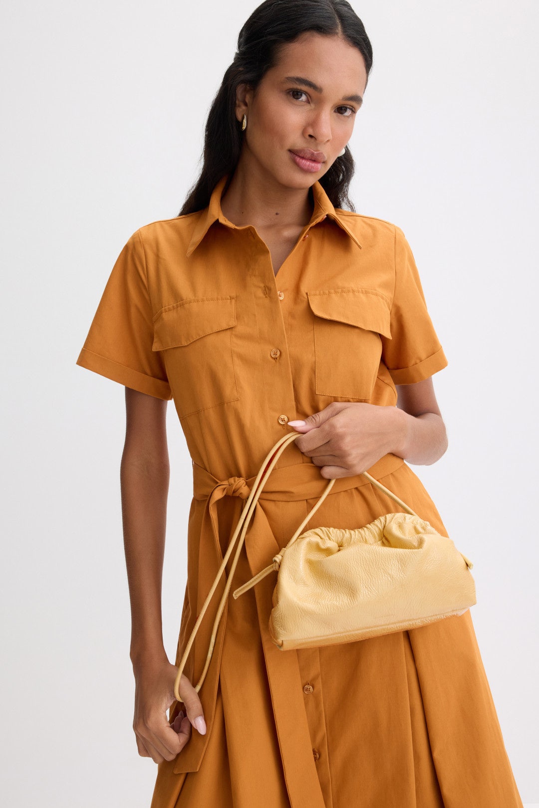 Mini Cloud Clutch Butter by Mansur Gavriel Accessories 1