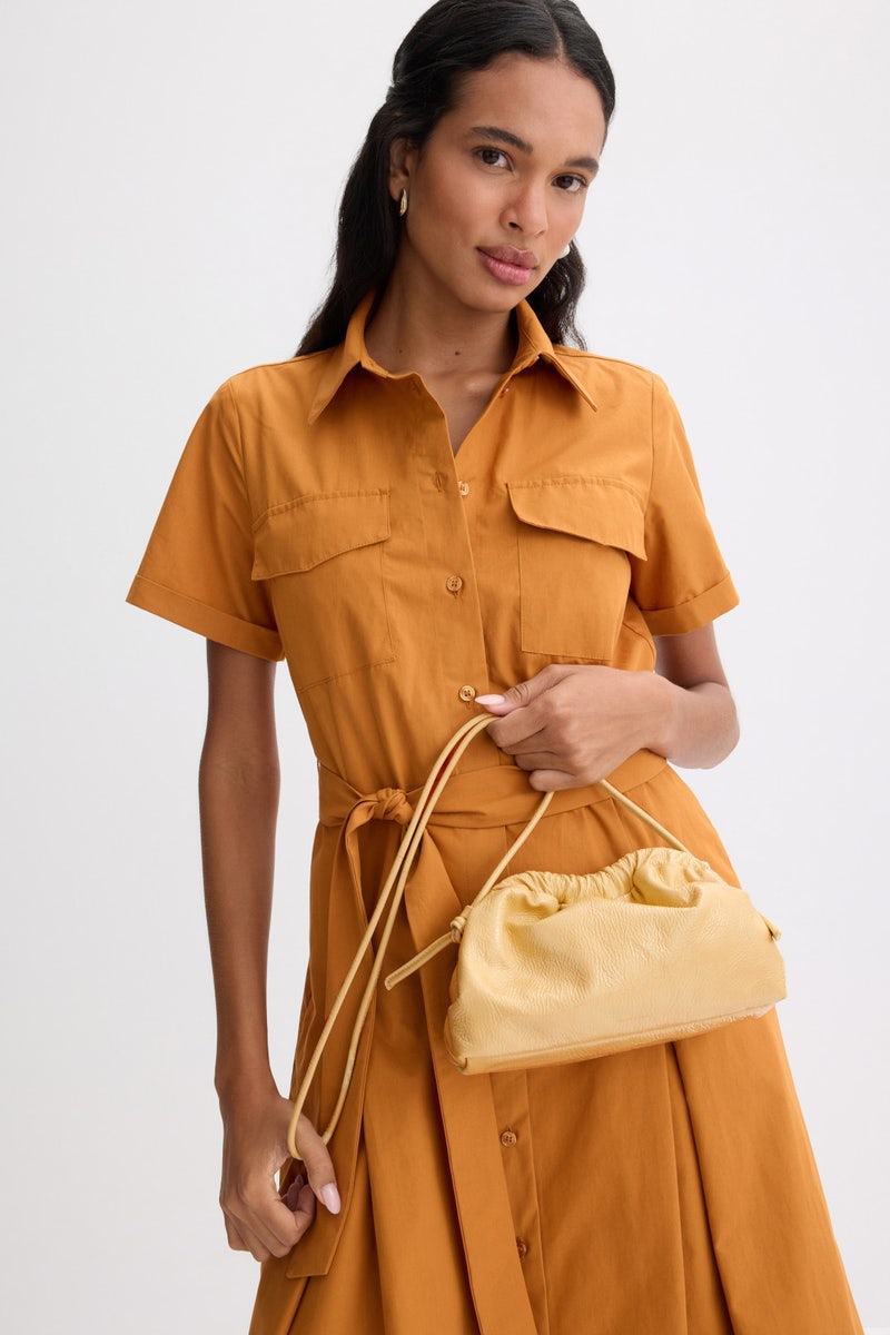 Mini Cloud Clutch Butter by Mansur Gavriel Accessories - Photo 1