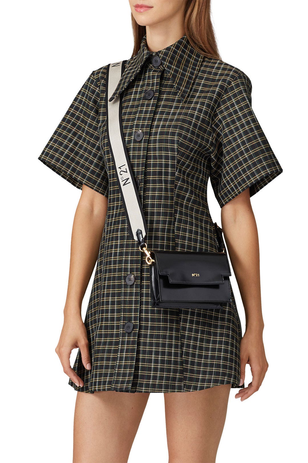 Black Mini Baguette Bag by No. 21 Handbags 1