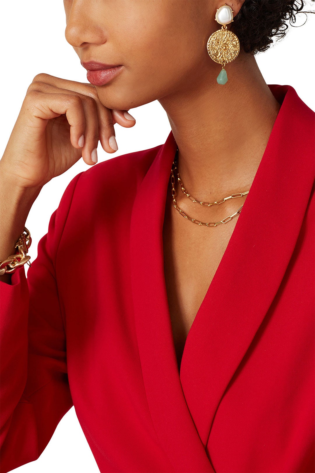 Gold Coin Clip Earrings by Oscar de la Renta 0