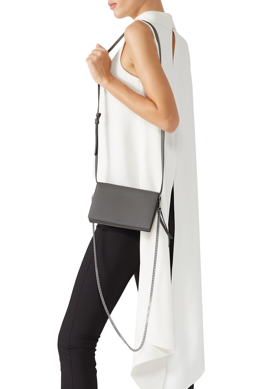Grey Fetch Chain Wallet Bag by AllSaints 2