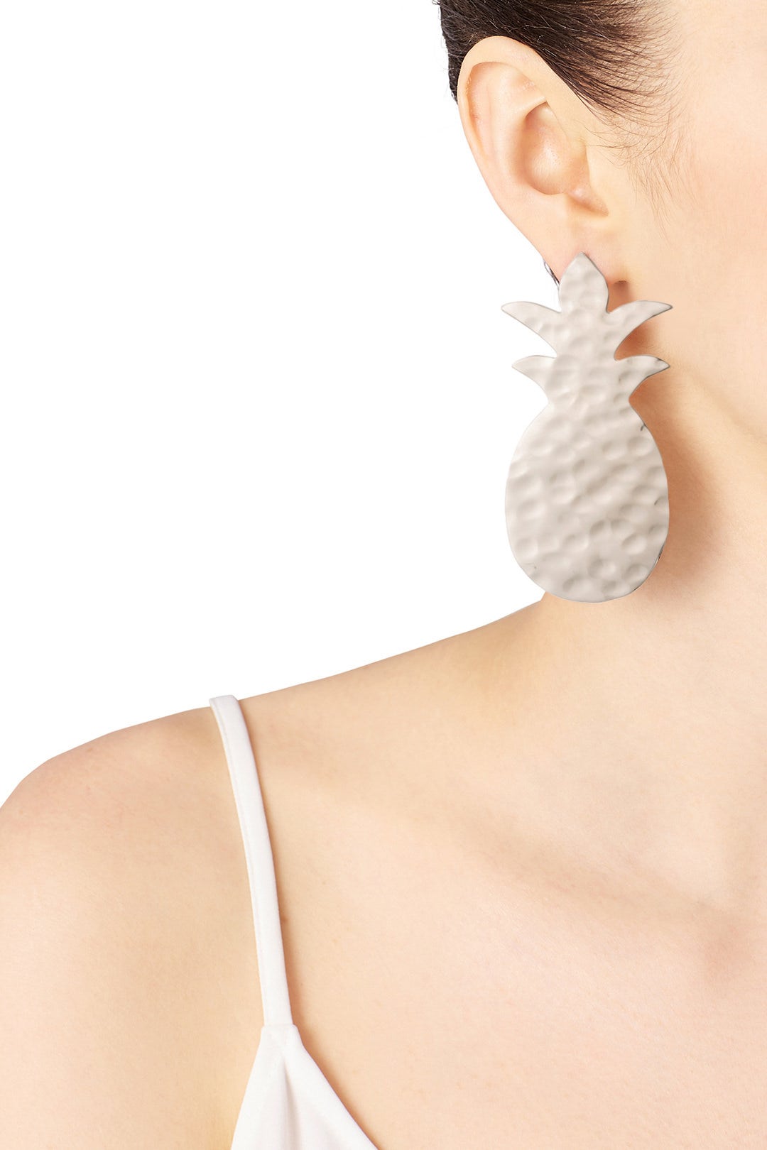 Sliver Pineapple Earrings by Anndra Neen 1