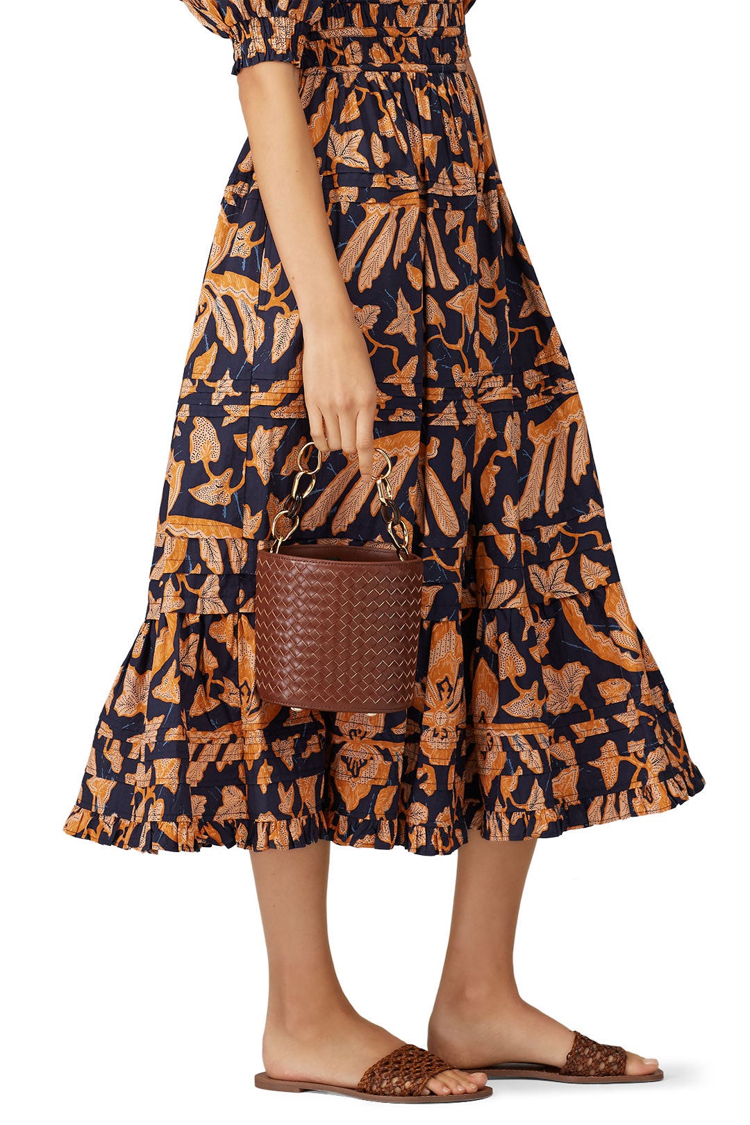 Woven Leather Florent Bucket Bag by Lizzie Fortunato 2