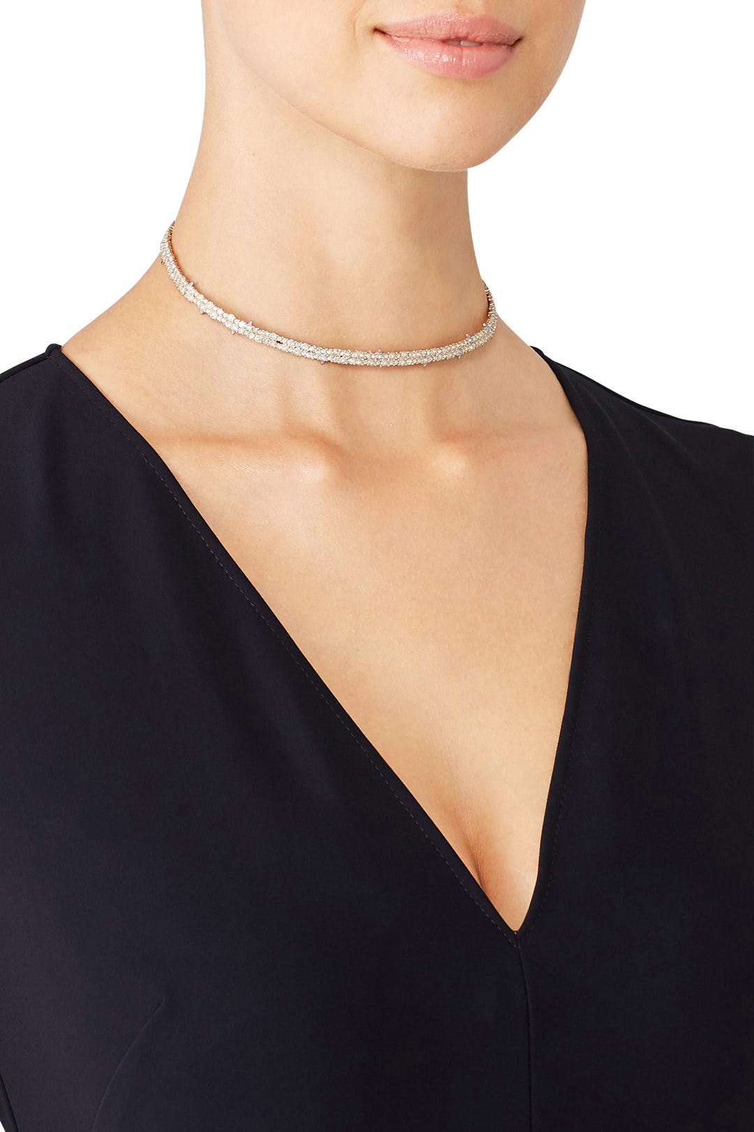 Gold Crystal Accent Choker by Alexis Bittar 0