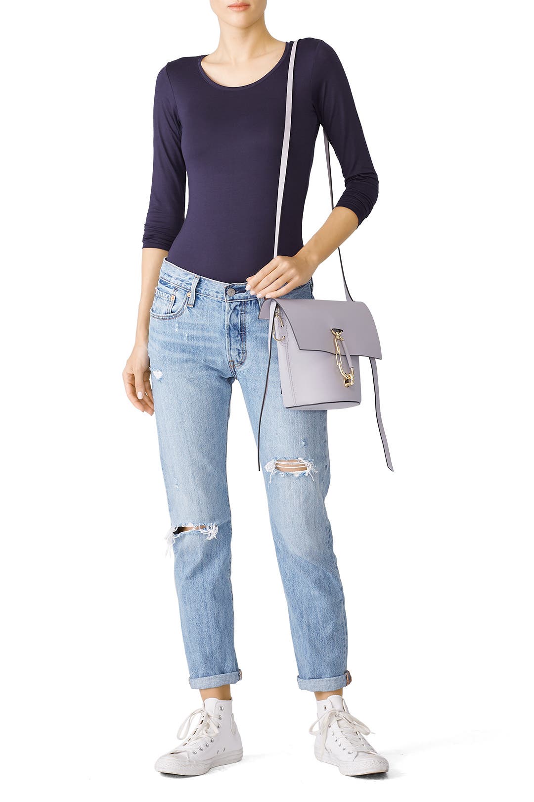 Zac Posen Woven Belay Bag Belay Zip Top Bag