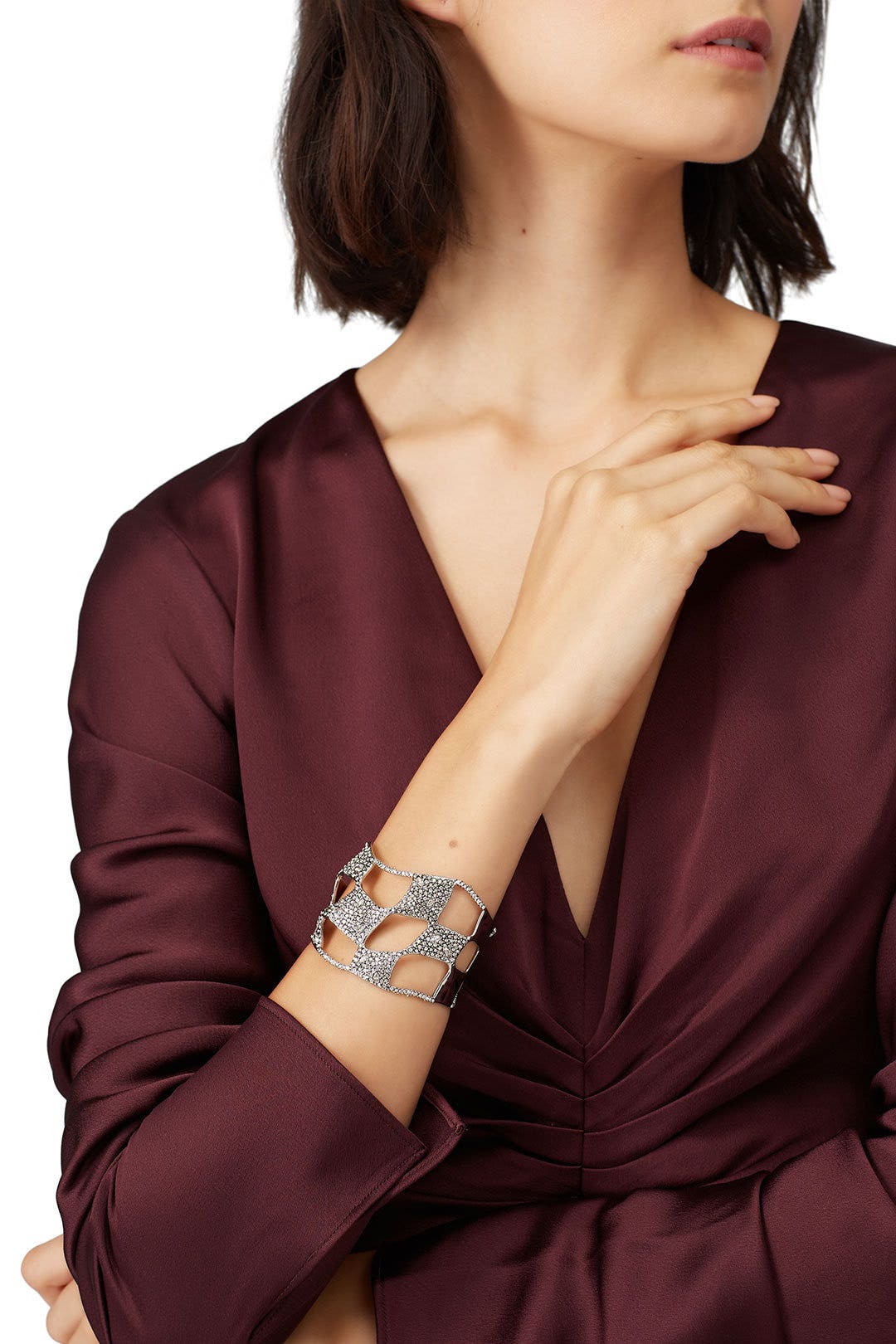 Pave Checkerboard Cuff by Alexis Bittar 1