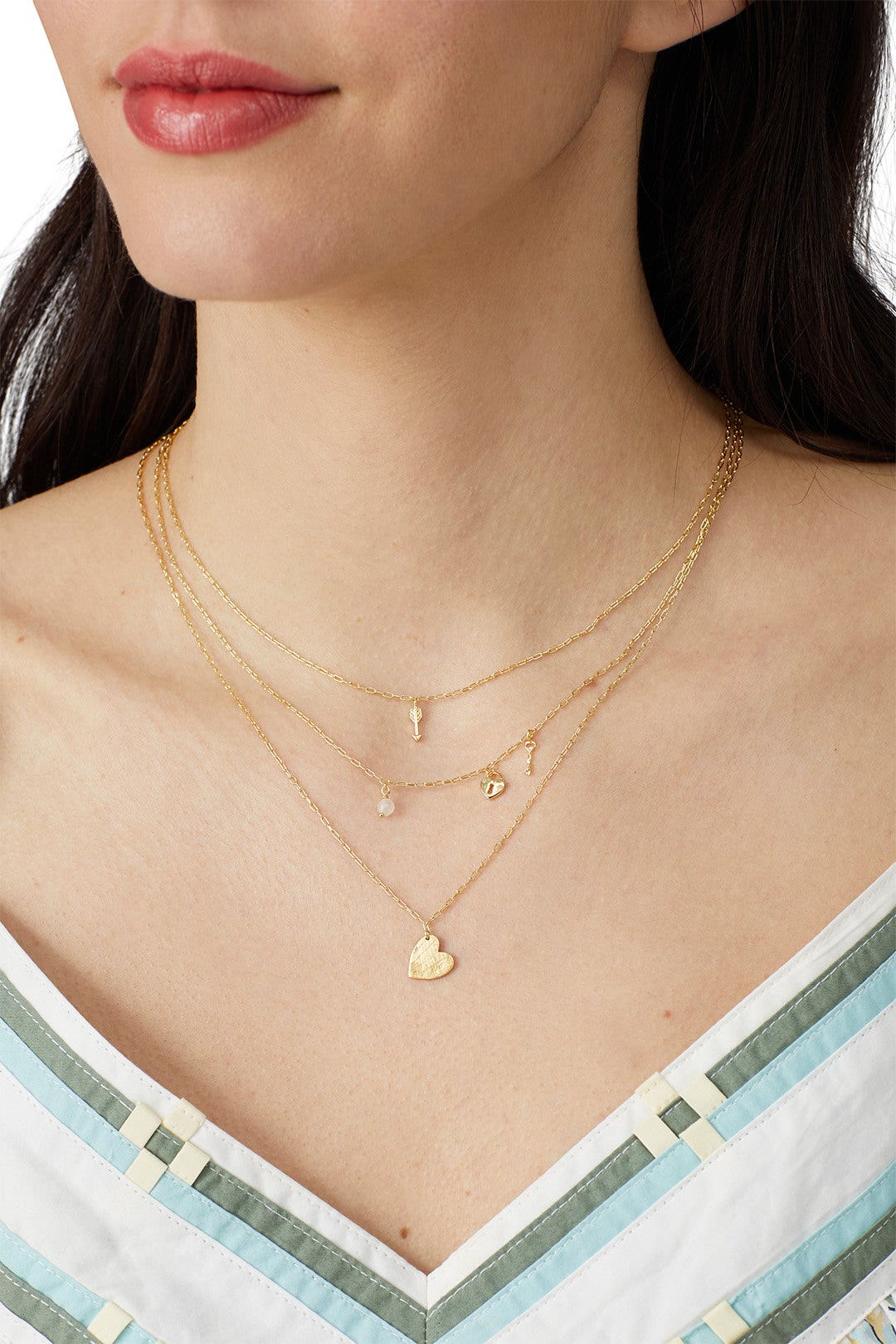 Rose Quartz Love Charm Necklace by Gorjana 0