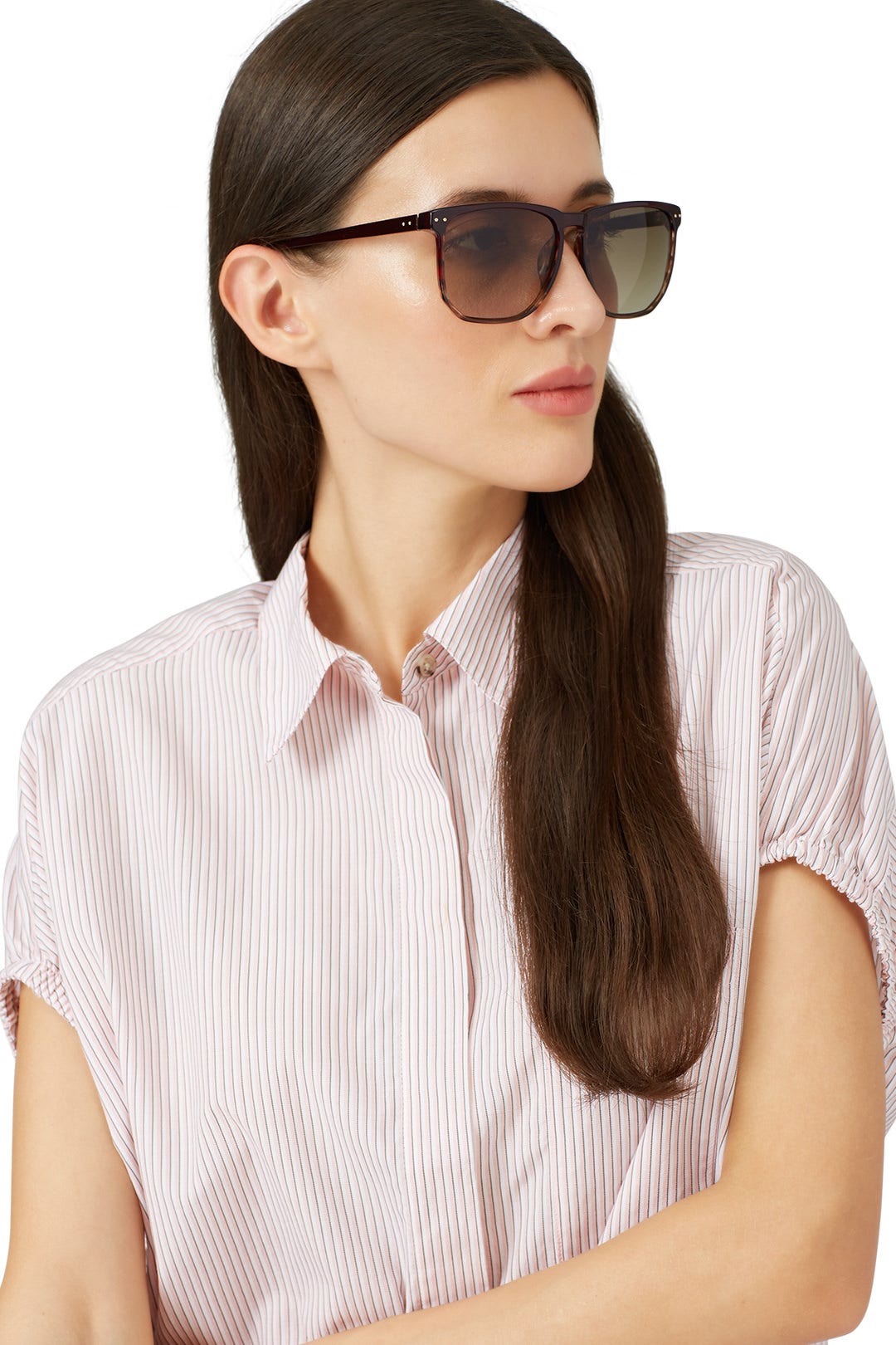 Merlot Brown Sunglasses by Linda Farrow 0