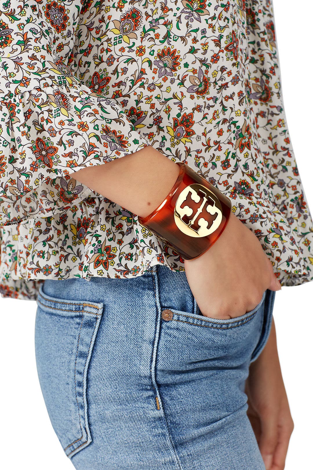Resin Logo Cuff by Tory Burch Accessories 2