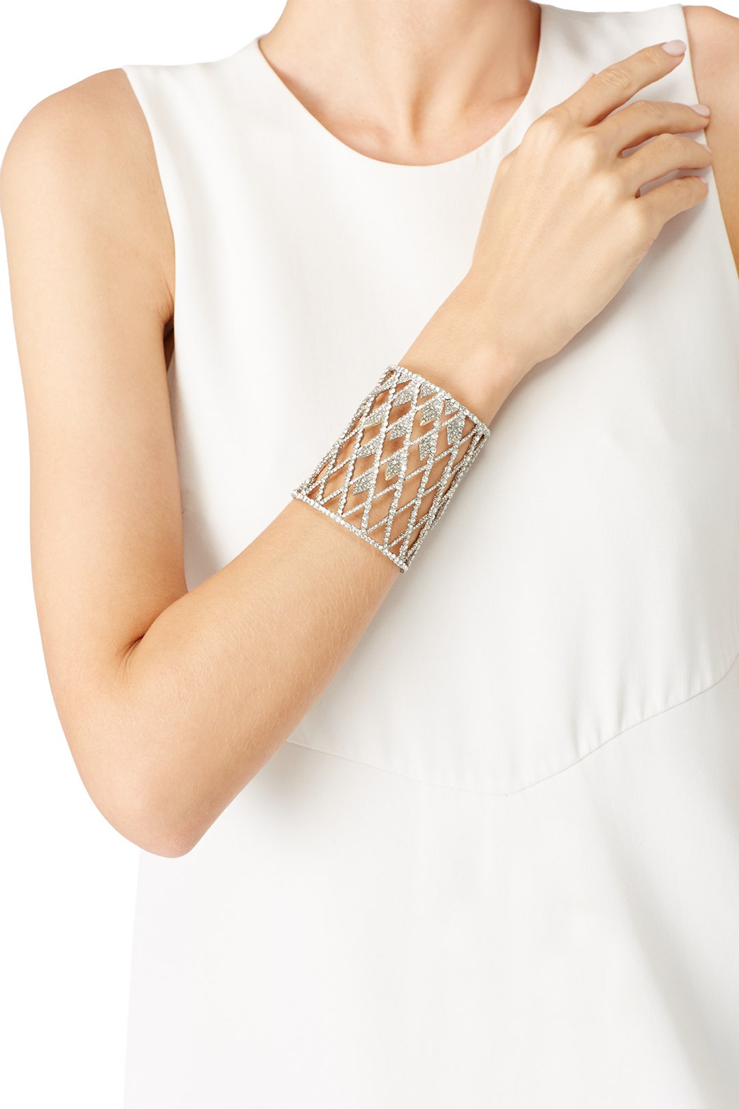 Crystal Encrusted Lattice Cuff by Alexis Bittar 2