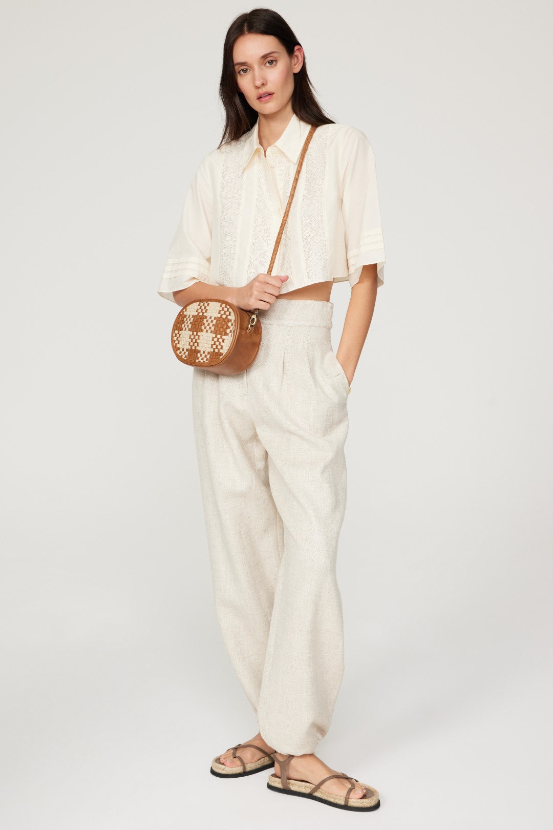 Vintage Check Ovale Crossbody Bag by BEMBIEN 1