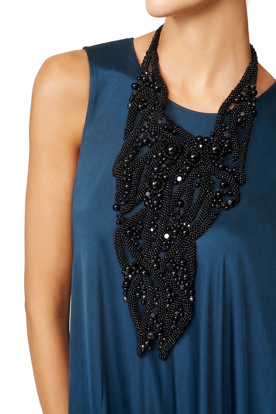 Octavius Black Beaded Necklace by Vera Wang Accessories 2