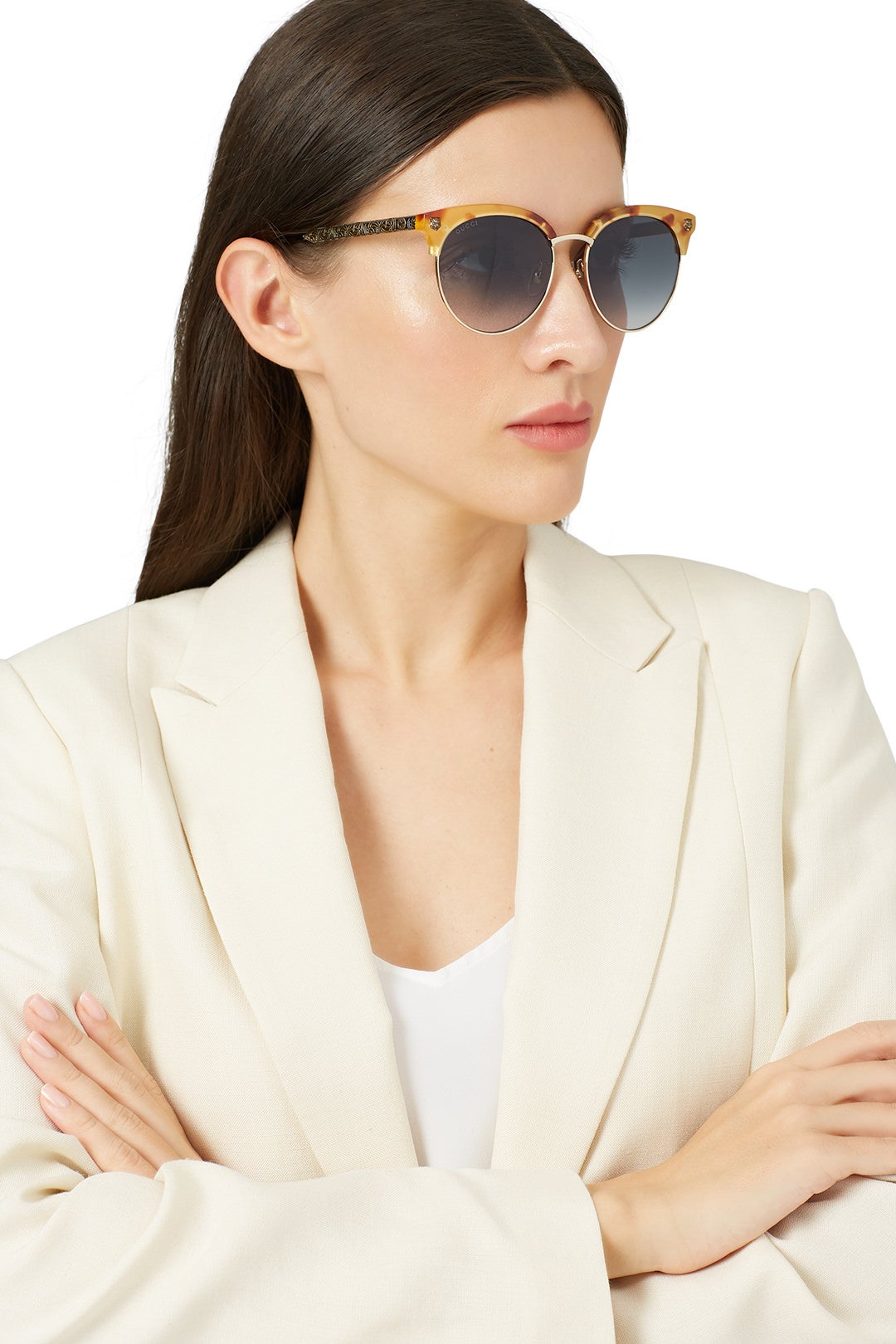 Havana Grey Sunglasses by Gucci 2