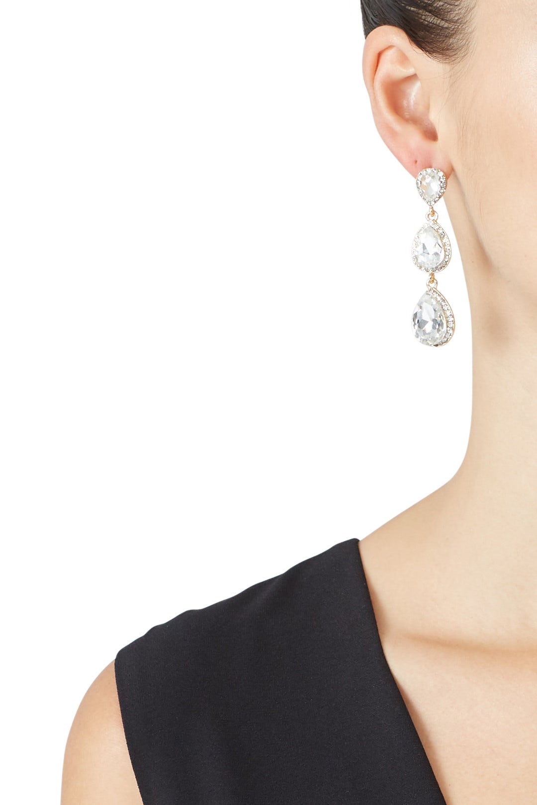 Tiered Crystal Earrings by Slate & Willow Accessories 2