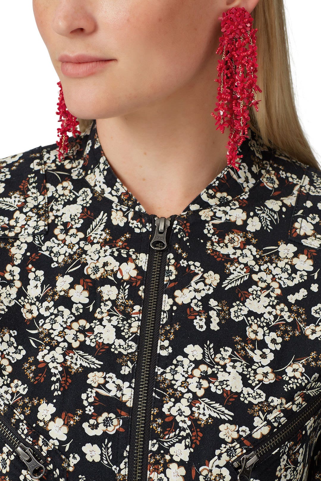Beaded Cascade Earrings by Oscar de la Renta 2